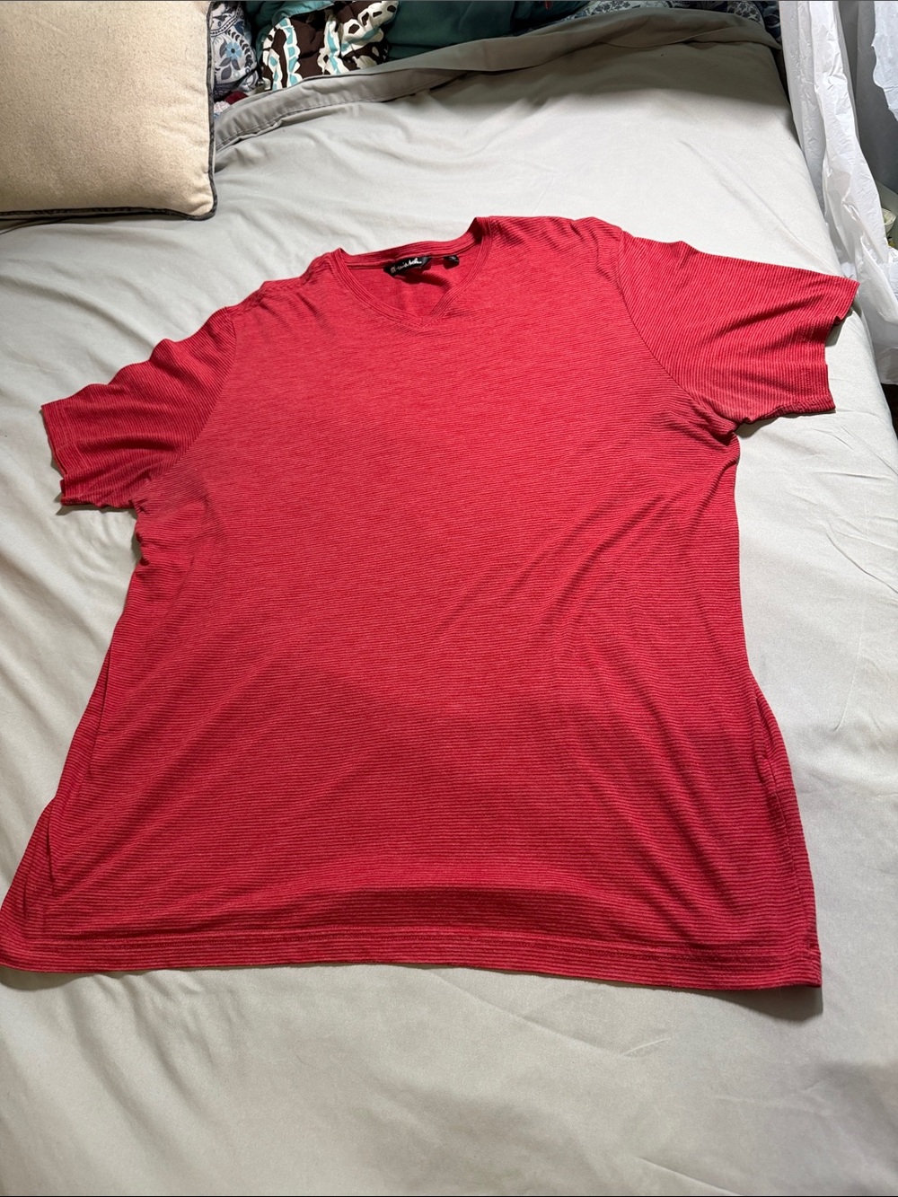 TravisMathew Men's Red Short Sleeve Crew Tee